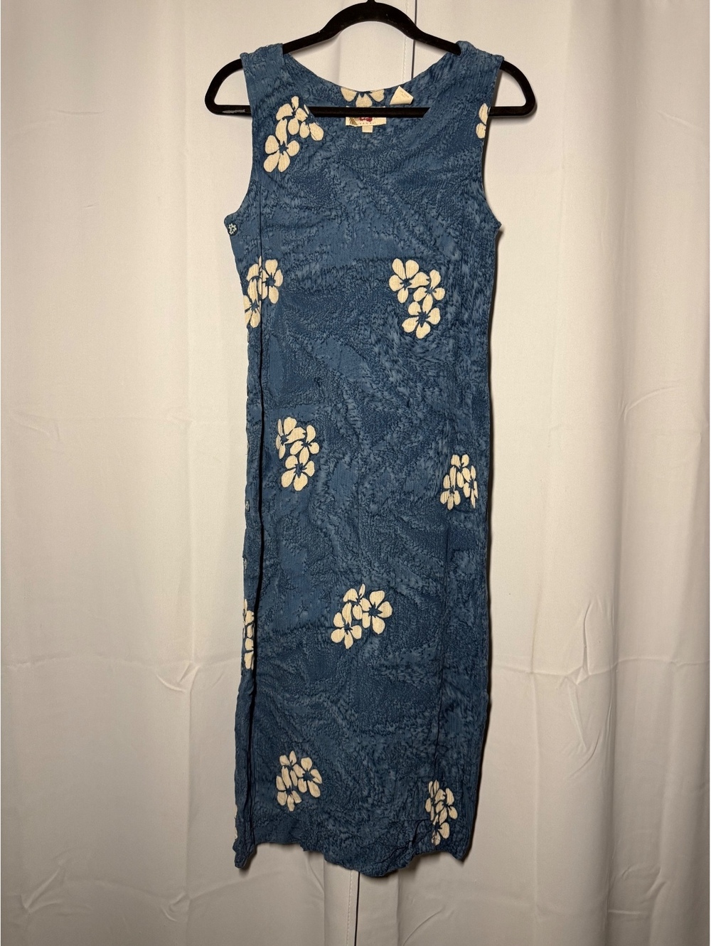 Vintage Hilo Hattie Blue Hawaiian Dress Sz L - VSCO Beachy Coconut